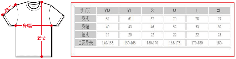 サイズ表